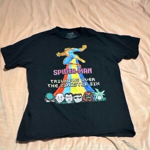Marvel Black Cotton T-Shirt